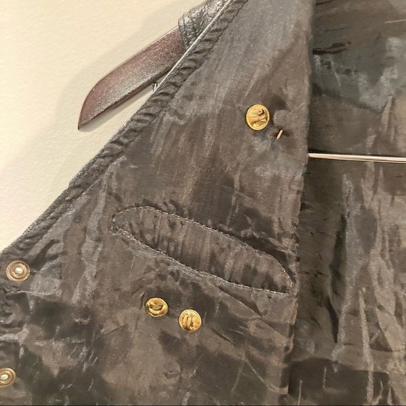 HARLEY DAVIDSON SZ L Rider Vest Leather Italian Stone Design w/ 3 Vest - Picture 6 of 15